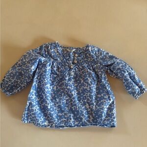 Baby Boden blue and white dress